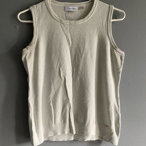 Calvin Klein Off White Tanktop Size Medium